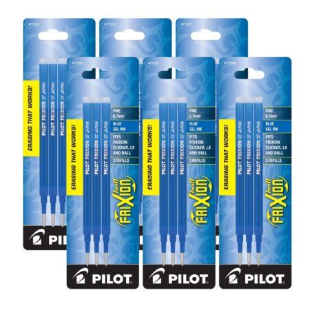 Pilot Gel Ink Refills for FriXion Erasable Gel Ink Pen, Fine Point, Blue Ink, 6 Packs tota - Image 2